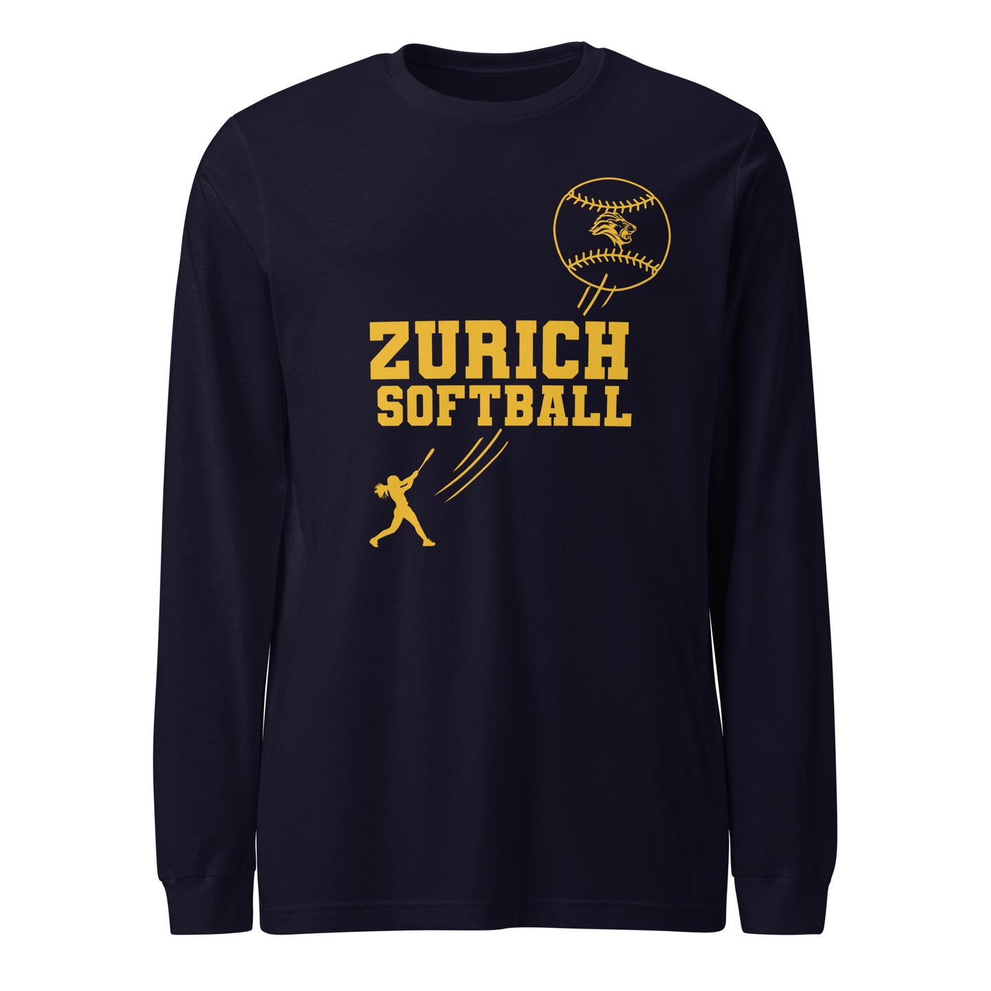 ZIS MS Softball Long Sleeve Shirt (Personalized)